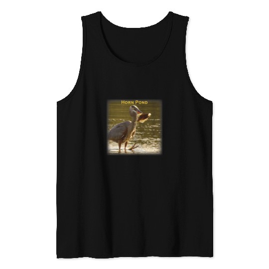 Fishing Great Blue Heron 1 Tank Tops