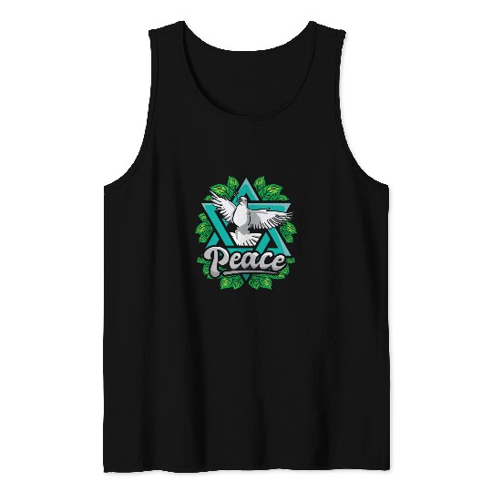 Hanukkah Peace Star of David Chanukah Jewish Festival Tank Tops