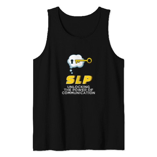 SLP Unlocking The Power Of Communication Speech Therapy Tank Tops