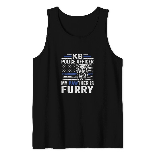 K9 German Shepherd Police Dog Law Enforcement K9 Handler 5 Tank Tops