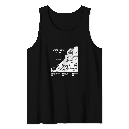 Grand Canyon Geology The Complete Rock Layers V2 Tank Tops