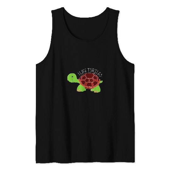 Turtle Pet cute i like turtles slow swimmers save turtle Tank Tops