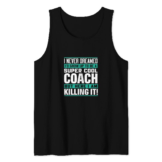 Funny Coachs Appreciation Thank You Volleyball Coach Tank Tops