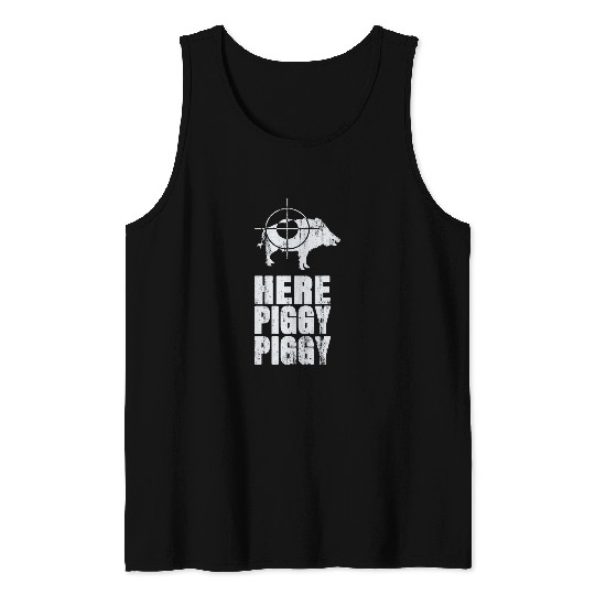 Boar Hunting Wild Hogs Hunter Hogger Funny Tank Tops