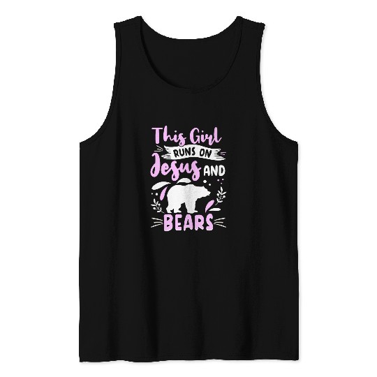 Bear Pet Bear Apparel Grizzly Wildlife Animal for Women and Girls 23 Tank Tops