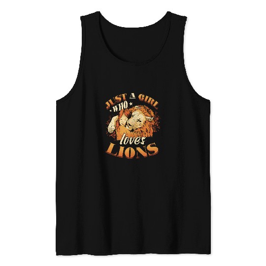 Lion Pet Just A Girl Who Loves Lions Women 6 Tank Tops
