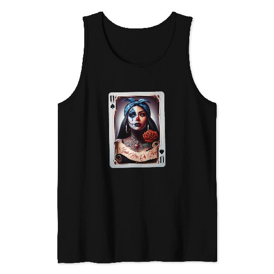 SMILE NOW CRY LATER Camisa Chicana Chicano Tattoo Art Clown Tank Tops