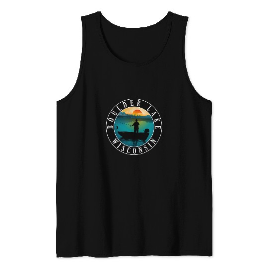 Boulder Lake Wisconsin Fishing Tank Tops