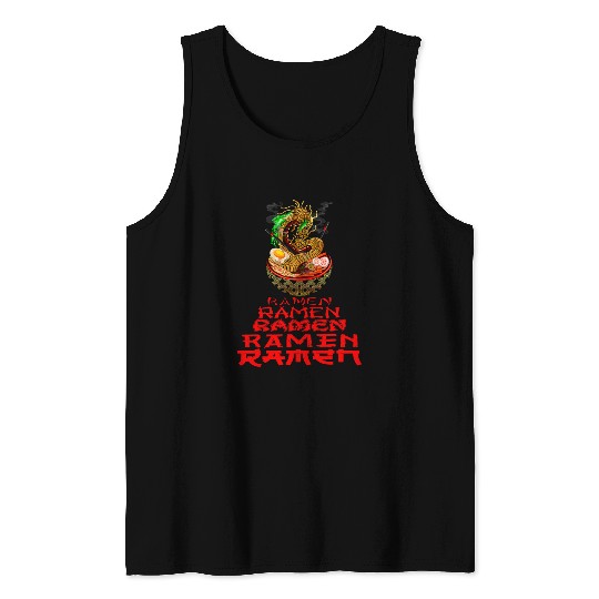 Dragon Pet Ramen Dragon Japanese Noodle Anime Love Pho Life Teen Tank Tops