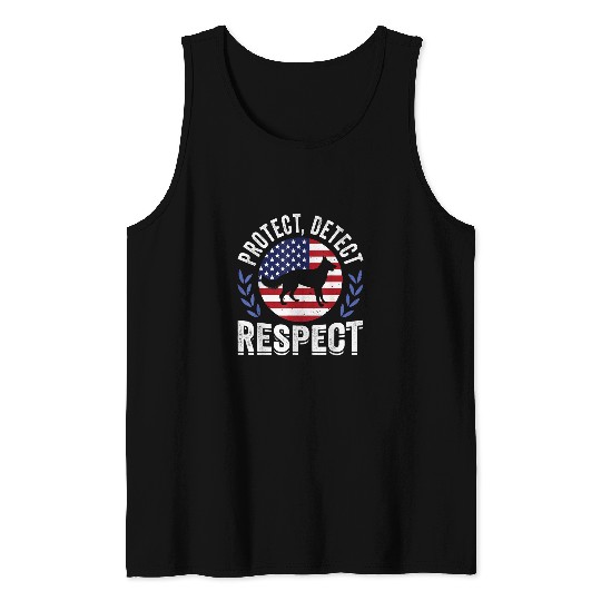 K9 German Shepherd Police Dog Law Enforcement K9 Handler 8 Tank Tops