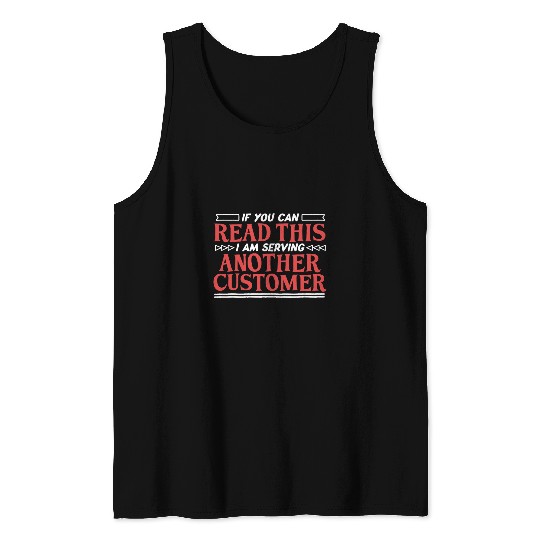Bartender Serving Customer Barkeeper Bartending Graphic Tank Tops