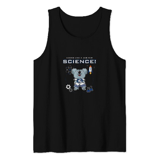 Koala Pet Looks Like A Job For Science Funny Scientist Lab Koala Bear Tank Tops