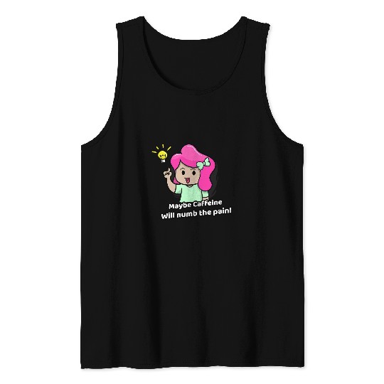 Coffee Fun Server Waitress Caffeine Tank Tops