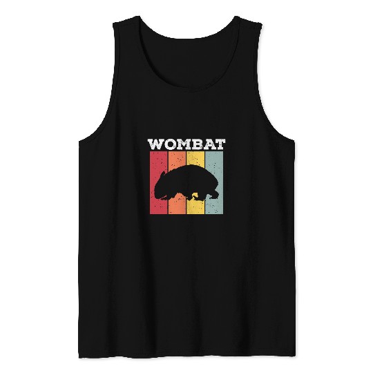 Bear Pet Wombat Marsupial Australia Native Bear Animal Tank Tops