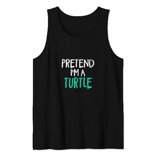 Turtle Pet Cute Funny Simple Easy Lazy Halloween Animal Costume Tank Tops