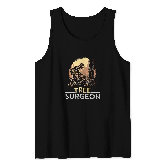 Tree Surgeon Design Arborist Tree Climbing Tank Tops