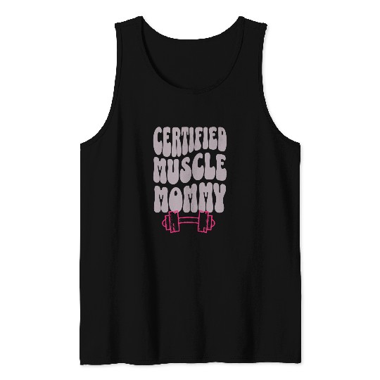 Certified Muscle Mommy Cover Gym Fitness Pump Tank Tops