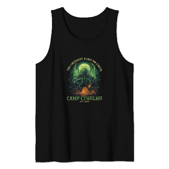 Camp Cthulhu Cosmic Horror Camping Cthulhu 5 Tank Tops