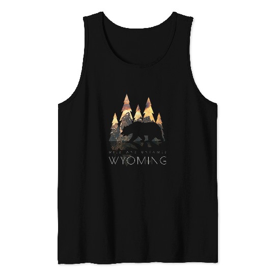 Bear Pet Wyoming Grand Tetons Teton Wilderness Bear Wyoming Tank Tops