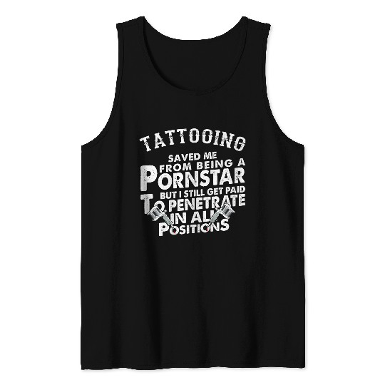 Funny Saying Tattoo Tee Tattooist Boyfriend Tank Tops