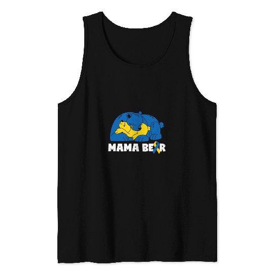 Bear Pet Mama Bear Down Syndromes Awareness T05 Tank Tops