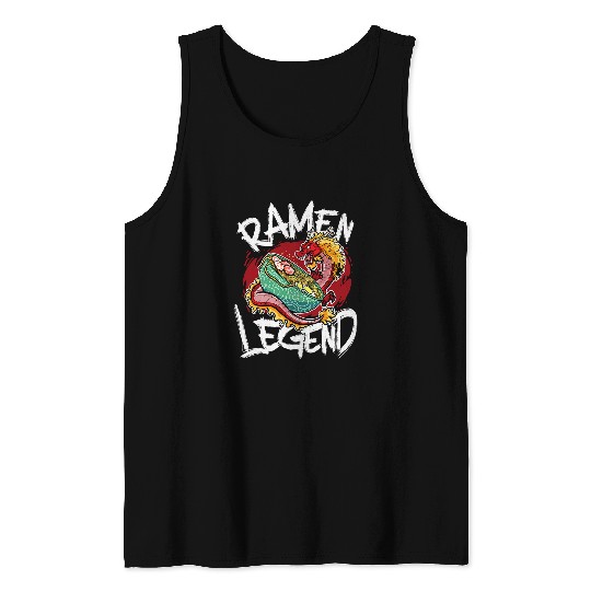 Dragon Pet Ramen Legend Dragon Japanese Noodles Ramen Tank Tops