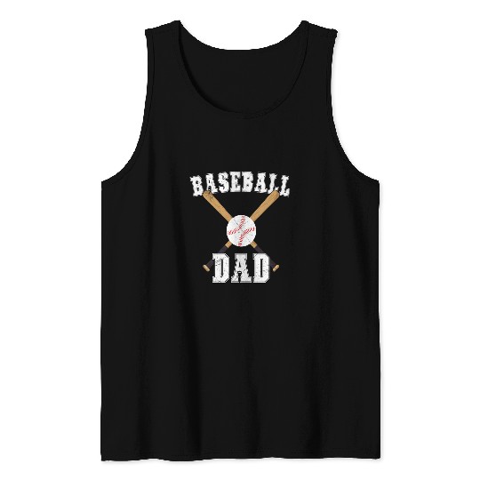 baseball clothes for dad Coachs for Fathers day Baseball Fan 25 Tank Tops