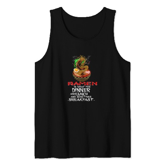 Dragon Pet Ramen Dragon Japanese Noodle Love Pho Life Tank Tops