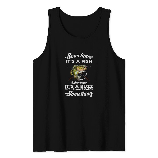 Funny Fishing Tee Fishing Fish Fisherman Cute Fisher Tank Tops