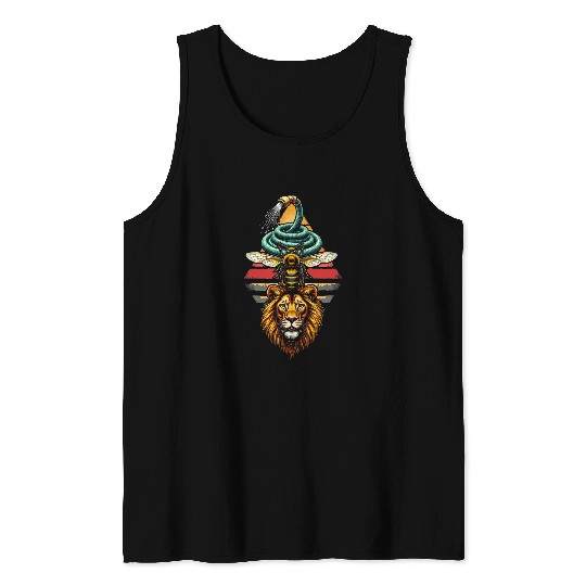 Lion Pet Hose Bee Lion Funny Pun Meme 1 Tank Tops