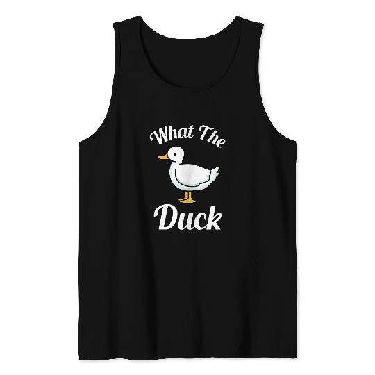 Duck Pet What The Duck Rubber Ducky Duck Lover 10 Tank Tops
