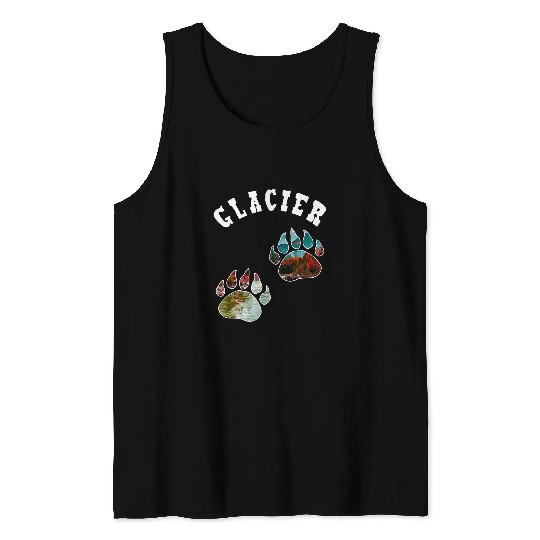 Bear Pet Glacier National Park Bear Design Tank Tops