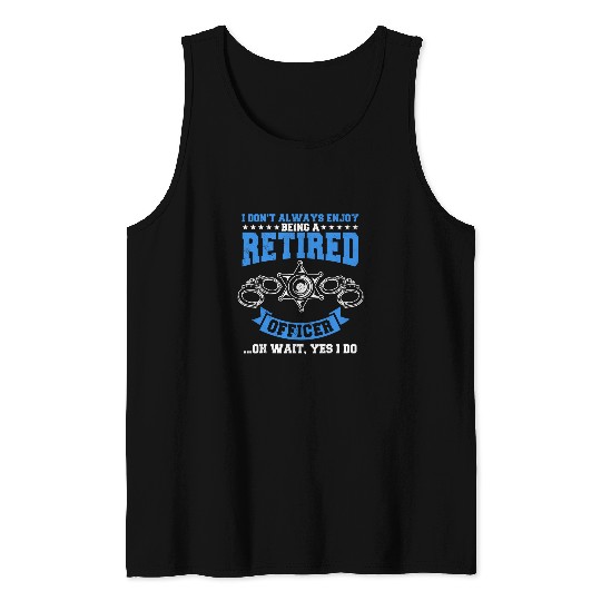 Correctional Officer Police Retiree Jailor Retirement Tank Tops