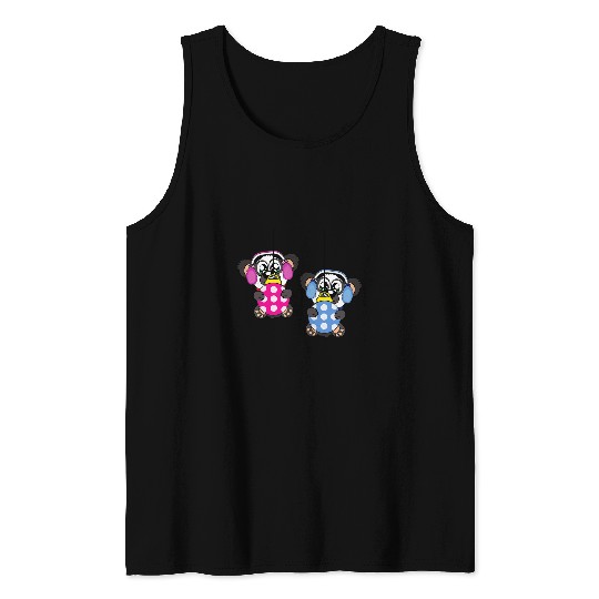 Panda Pet Christmas Balls Winter Snow Tank Tops