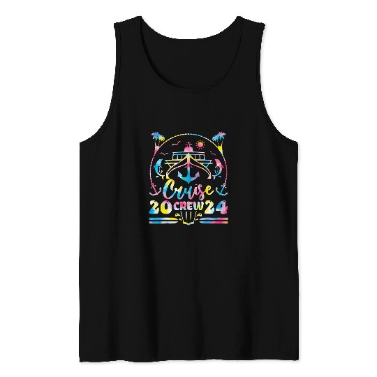 Cruise Crew 2024 Vacation Trip Sailing Squad Matching Family 9 Tank Tops