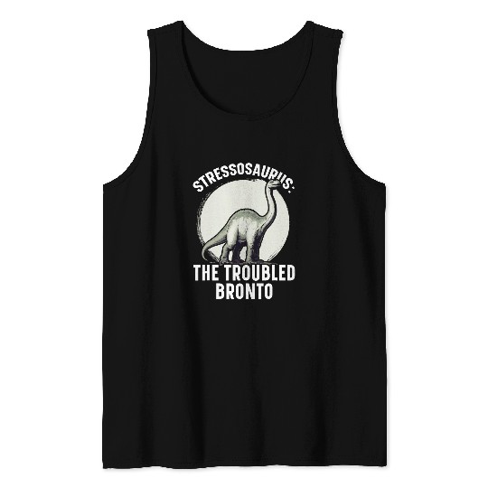 Brontosaurus Dinosaur Museum Long Neck Paleontologist Dino 4 Tank Tops
