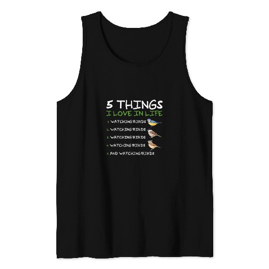 Photographer Job Nature Birds Birdwatching Tank Tops