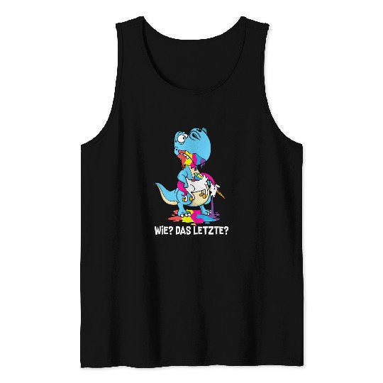 Dragon Pet Like The Last Dragon Eats Unicorn Tank Tops