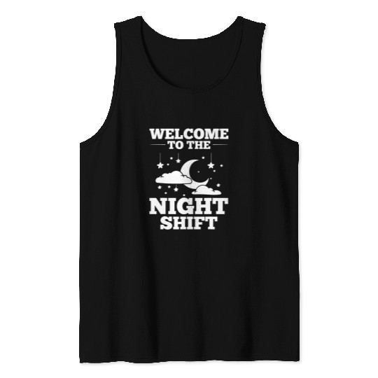 Coffee Fun Shift Work Night Job Worker Midnight Funny Coffee 14 Tank Tops