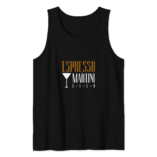 Coffee Fun Espresso Martini Club Coffee Cocktail Cafe Coffee Bar Team Tank Tops