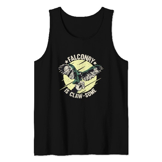 FALCONRY Falcon Bird Hunting Tank Tops