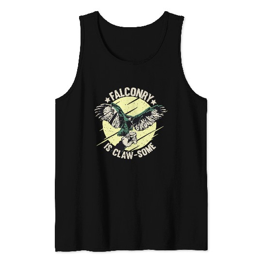 FALCONRY Falcon Bird Hunting Tank Tops