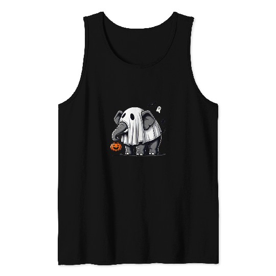 Elephant Pet Halloween Costume ghosts Trick Or Treat Tank Tops