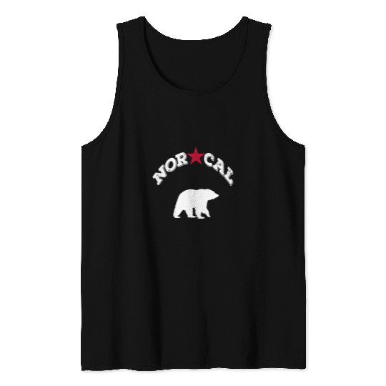 Bear Pet Cool Norcal Northern californias Bear With Star Tank Tops