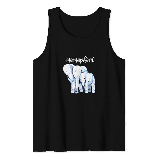 Elephant Pet Mamaphant Tanks Mama Elephant Mom Gift For Mothers Day Tank Tops