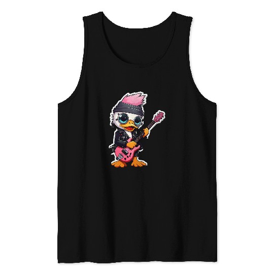 Duck Pet with Guitar Tank Tops