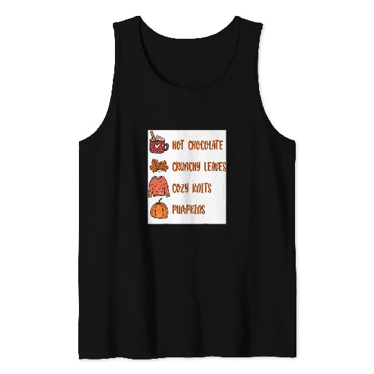 Coffee Fun Hot Chocolate Kind of Day Hot Cocoa Coffee Cozy Christmas Tank Tops