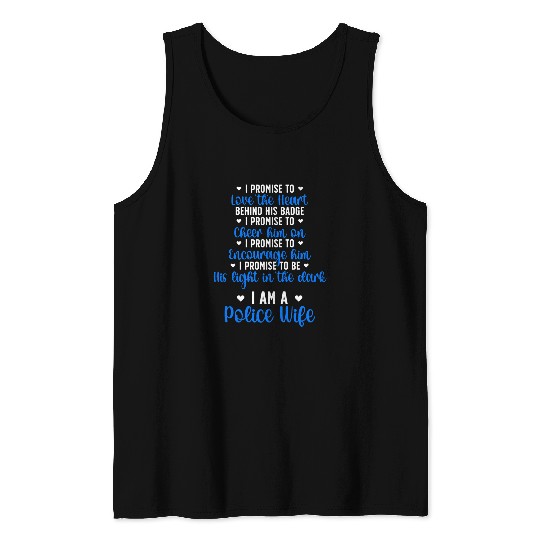 Police Job A Police Wife Police Officer Wife Of A Police Officer Tank Tops