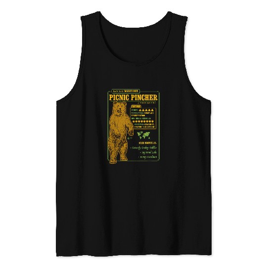 Bear Pet Fact File Picnic Pincher Grizzly Tank Tops