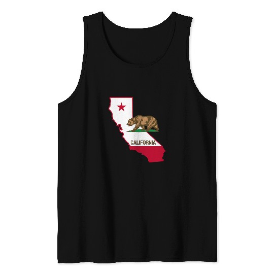 Bear Pet Norcal Northern californias Bear With State Tank Tops